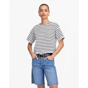 NWT Madewell The Essex Long Baggy Short Hamburg Wash Size 28